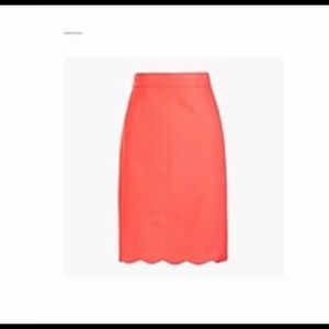 JCrew scalloped skirt. Size 24